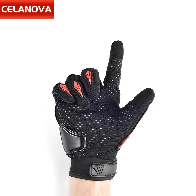 New Men Bicycle Motorcycle Gloves Hard Knuckle Touch Screen Motorbike Motocross Moto Biker Gloves Motorcycle Accessories