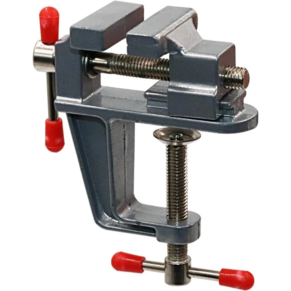 Mini Bench Vise Muliti-Funcational 3.5&quot Aluminum Miniature Small Jewelers Hobby Clamp On Table Flat Pliers Tool Vice