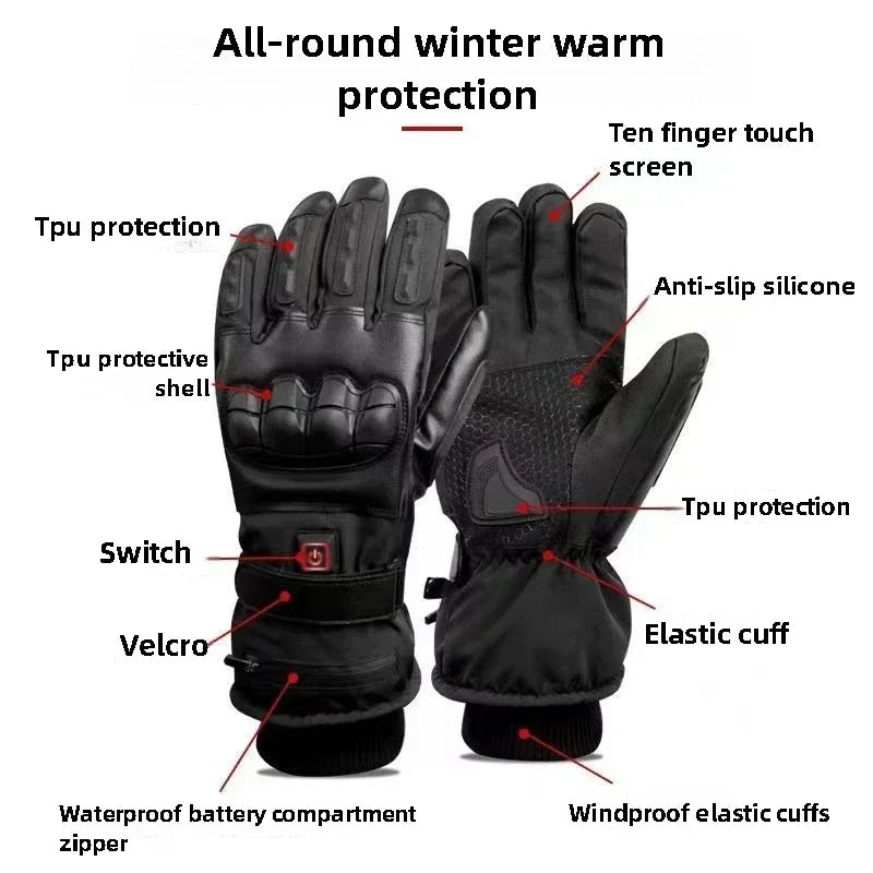 Gants de Moto Chauffants – Confort & Chaleur Totale