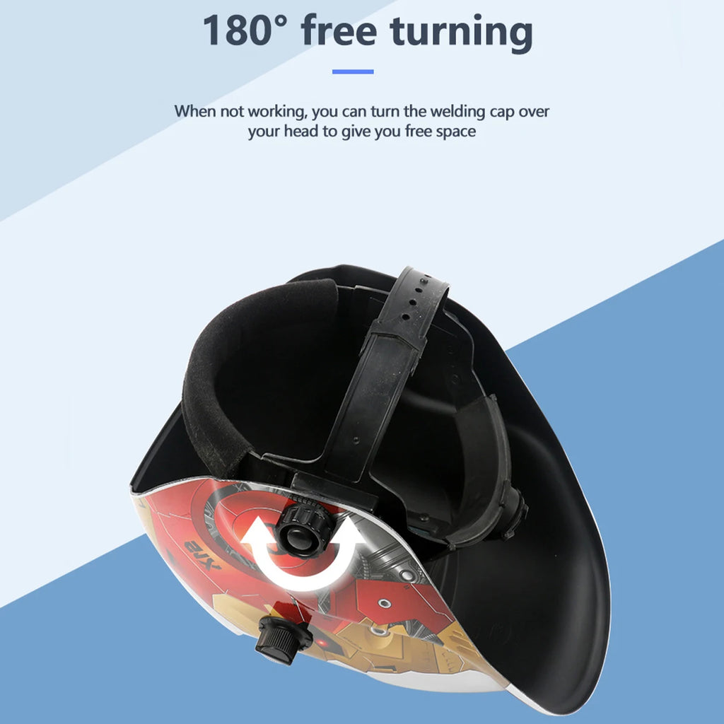 AIRAJ Welding Helmet Auto Darkening Welding Mask For TIG MIG ARC Welder Machine Large View True Color DIN9-13 93*42MM Vision